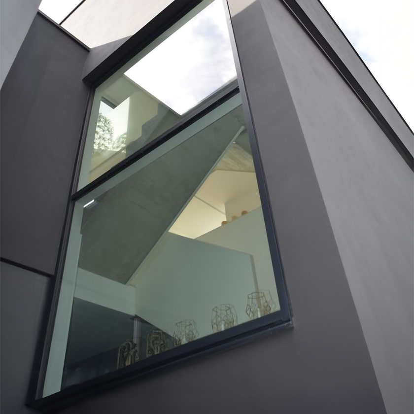 dunkle Holz-Aluminium-Fenster dunkle Holz-Aluminium-Fenster