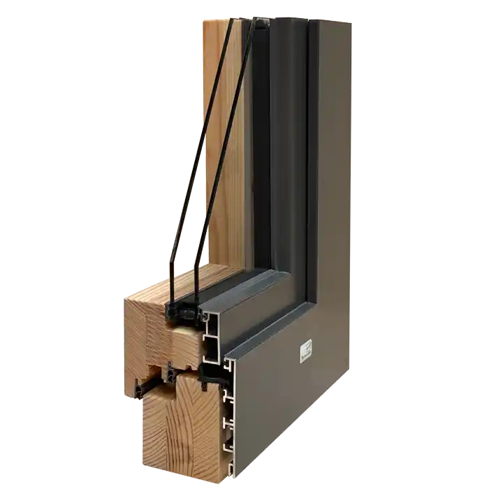 Holz-Alu Fenster Kiefer S HAF MODERN 68 flächenversetzt bei Schneider Fensterbau Holz-Alu Fenster Kiefer S HAF MODERN 68 flächenversetzt