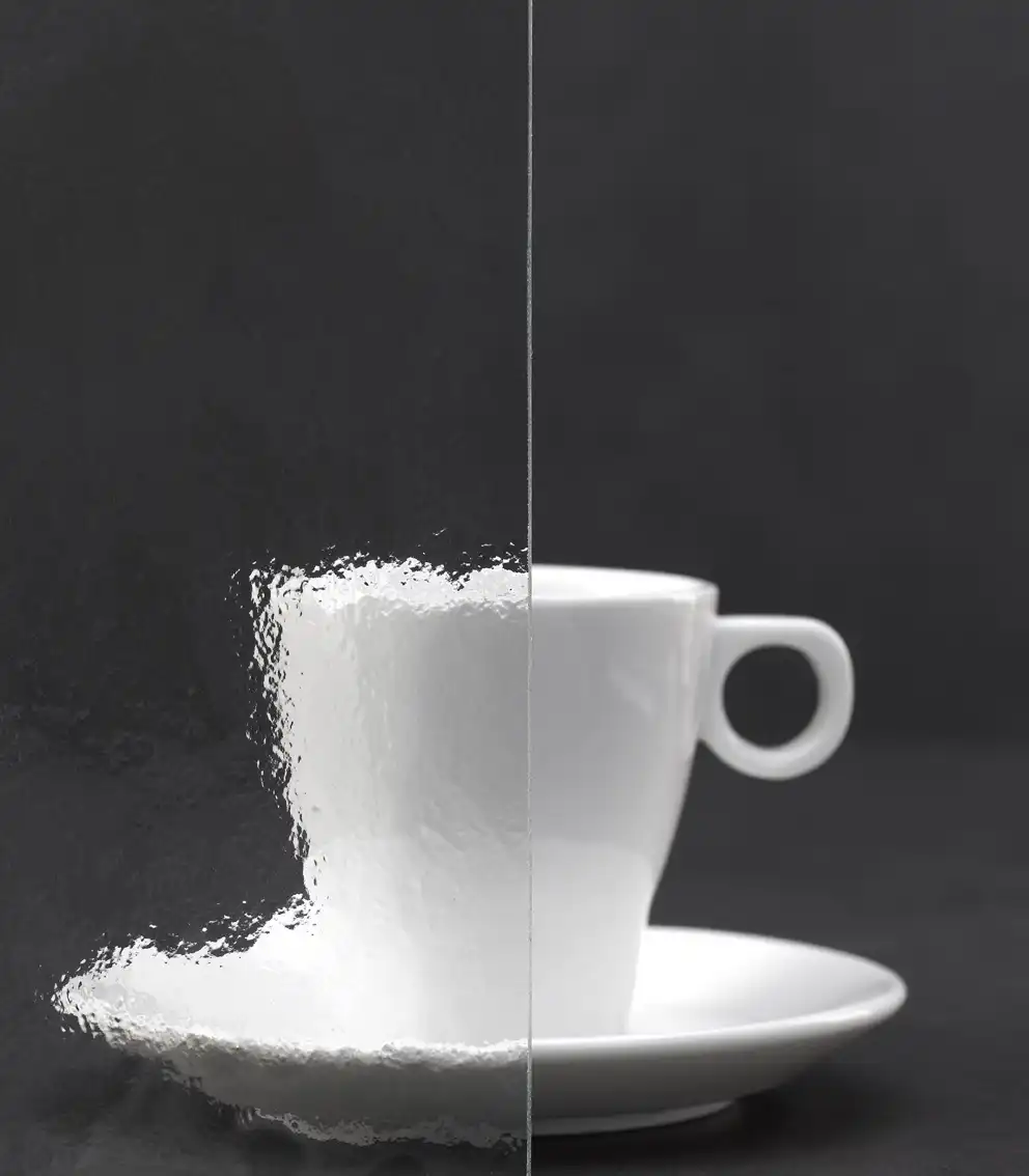 Glassorte Kathedral großgehämmert für Holzfenster